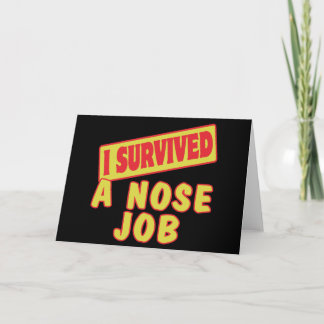 TARJETA SOBREVIVÍ UN TRABAJO NARIZ