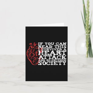 Tarjeta Sobreviviente de ataque cardíaco sobreviviente de 