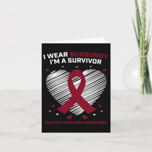 Tarjeta Sobreviviente de Cáncer de Sangre Mieloma Múltiple