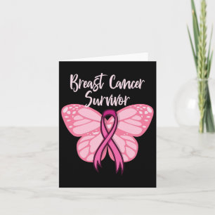 Tarjeta Sobreviviente de cáncer de seno luchador contra el