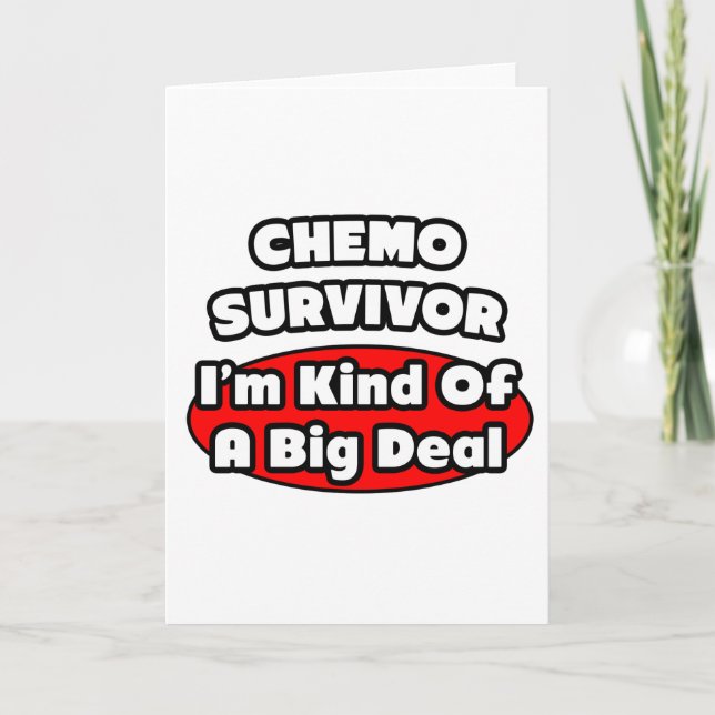 Tarjeta Sobreviviente de Chemo... gran cosa (Anverso)