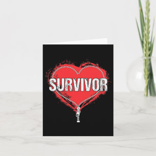 Tarjeta Sobreviviente de cirugía cardíaca Regalo de vida n
