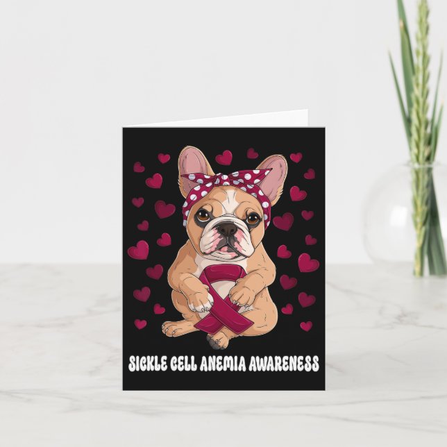 Tarjeta Sobreviviente de la cinta borgoñona anemia anemia  (Anverso)