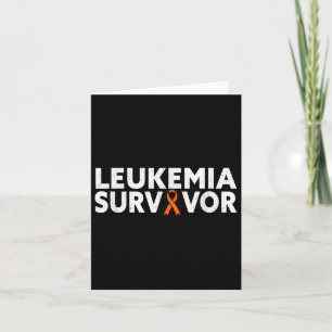 Tarjeta Sobreviviente de leucemia - mes de toma de concien