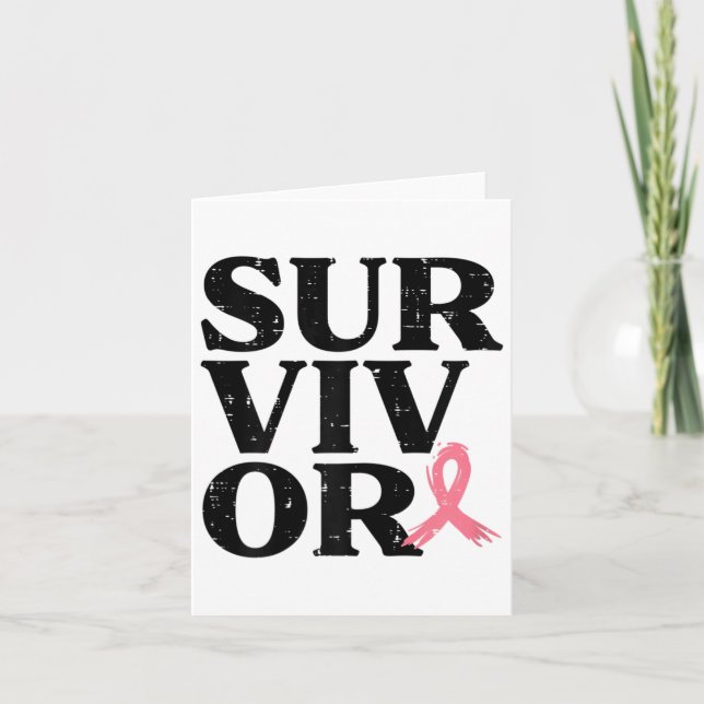 Tarjeta Sobreviviente Guerrero de Cinta Rosa Awarene de Cá (Anverso)