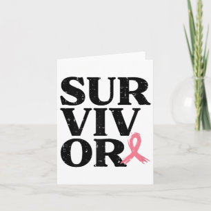 Tarjeta Sobreviviente Guerrero de Cinta Rosa Awarene de Cá