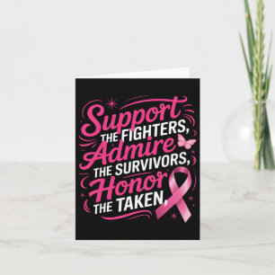Tarjeta Sobrevivientes de la lucha contra el cáncer de mam