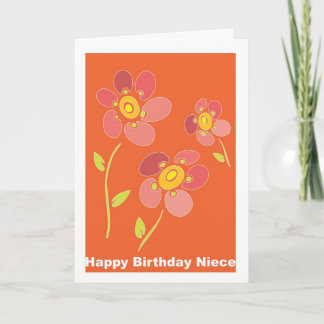 Tarjeta Sobrina del feliz cumpleaños