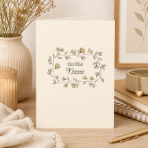 Sobrina floral o destinatario personalizado y text