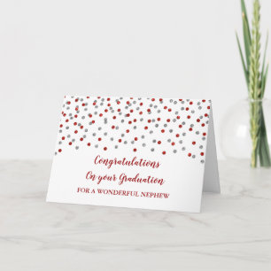 Tarjeta Sobrino de Plata Roja felicita por graduación