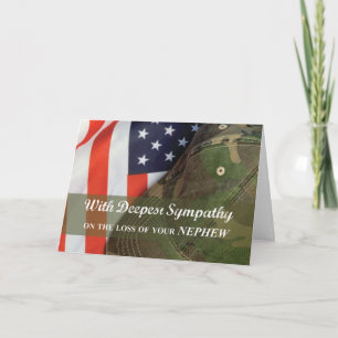 Tarjeta Sobrino Ejército Militar Soldado Sombrero de simpa