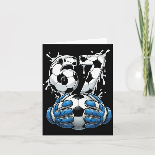 Tarjeta Soccer Drip Number 67 Boys Soccer Goalkeeper 67  (Anverso)