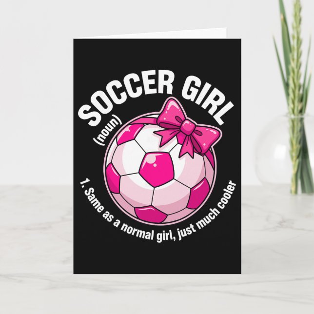 Tarjeta Soccer Girl Definition  (Anverso)