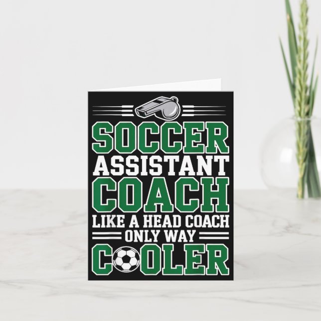 Tarjeta Soccer Istant Coach Like A Head Coach Only Way Coo (Anverso)