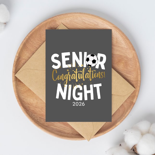 Tarjeta Soccer Senior Night Congratulations Card (Subido por el creador)