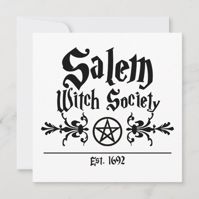 Tarjeta social Salem Witch (Anverso)