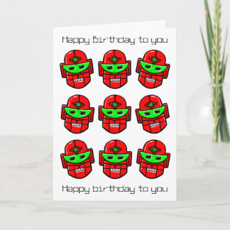 Tarjeta Sociedad coral del robot - canción del feliz