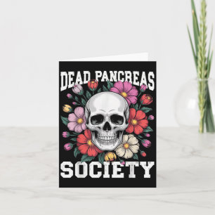 Tarjeta Sociedad de Páncreas Muerto Diabetes Esqueleto Hum