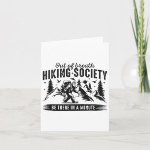 Tarjeta Sociedad de senderismo Naturaleza Montaña