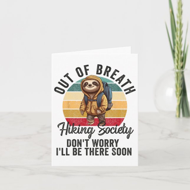 Tarjeta Sociedad De Senderismo Para Hombres Mujeres Sender (Anverso)