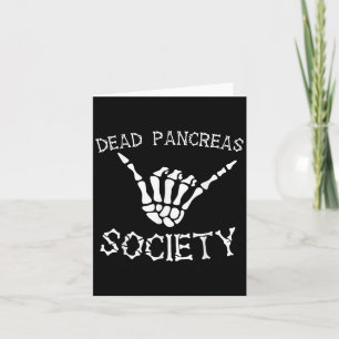 Tarjeta Sociedad del Páncreas Muerto Declaración Audaz Ate