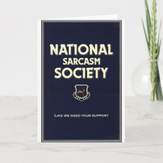 Tarjeta Sociedad Nacional-Sarcasmo