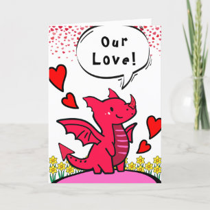 Tarjeta Socio Valentine Funny acaba de Wing It Red Dragon