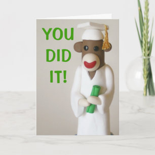Tarjeta Sock Monkey GRAD