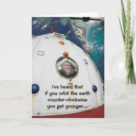 Tarjeta SockMonkey en el espacio