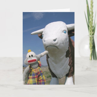 Tarjeta SockMonkey y amigo