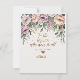 Tarjeta sofisticada del Día de la Madre