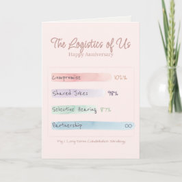 Tarjeta Soft Data | Por Números | Aniversario Blush