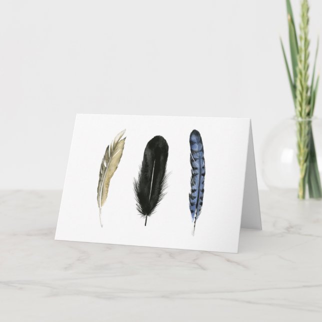 Tarjeta Soft Feathers I (Anverso)