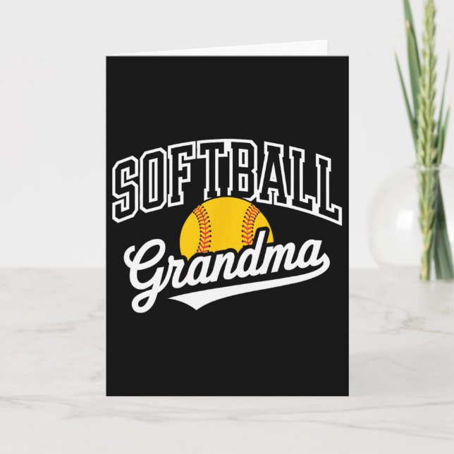 Tarjeta Softball Grandma _1  (Anverso)