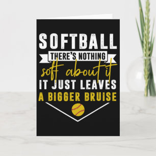 Tarjeta Softball No Hay Nada Sobre Eso Simplemente Deja
