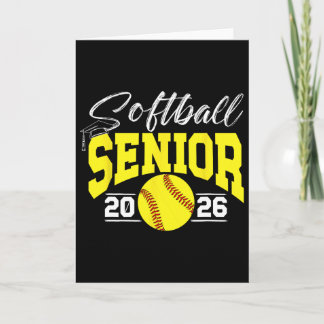 Tarjeta Softball Senior 2026 Senior Softball Player 2026