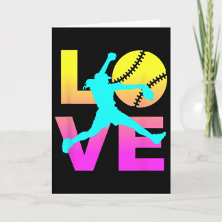 Tarjeta Softball Shirts For Girls Love