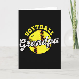 Tarjeta Softbol Abuelo Día del Padre