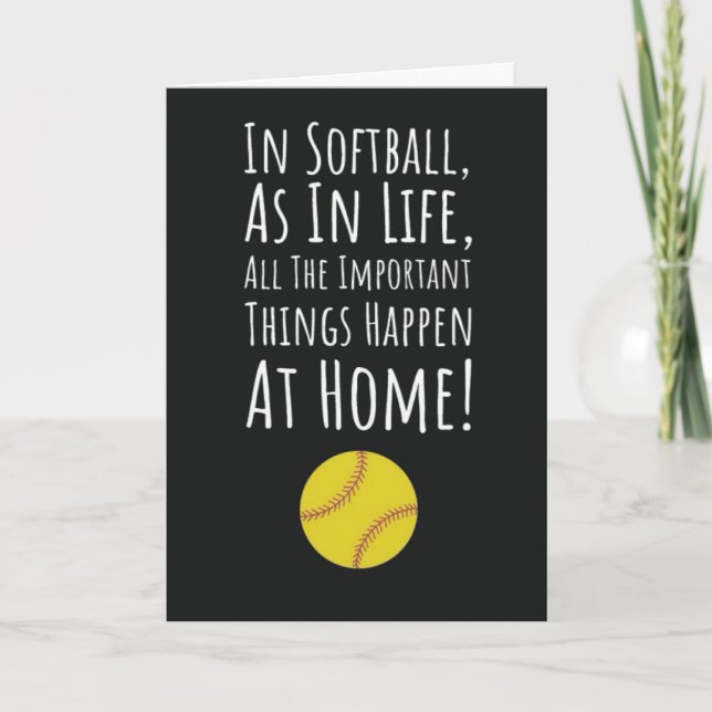 Tarjeta Softbol Amarillo (Anverso)
