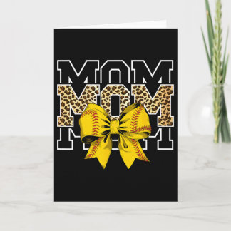 Tarjeta Softll Bow Women For Softll Leopard Mom Mothers Da
