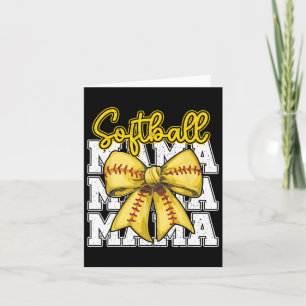 Tarjeta Softll Mama Coquette Bow Sport Mom Día de la Madre