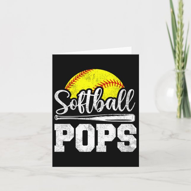 Tarjeta Softll Pops Softll Jugador Día Padre &# s Día (Anverso)
