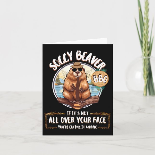 Tarjeta Soggy Beaver Bbq (Anverso)