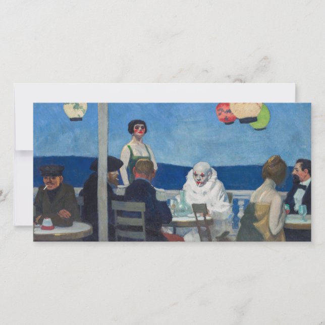 Tarjeta Soir Bleu | Edward Hopper | (Anverso)