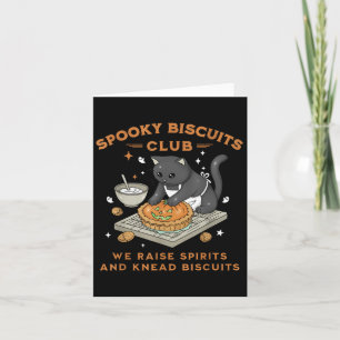 Tarjeta Soky Biscuits Club Black Cat Pumpkin Halloween Bak