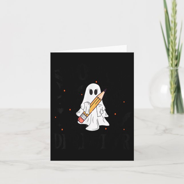 Tarjeta Soky Director Halloween School  (Anverso)