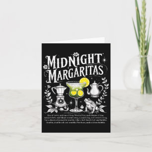 Tarjeta Soky Midnight Margaritas Graciosa bebida Halloween