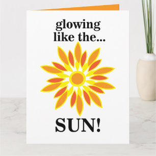 Tarjeta Sol brillando como el sol