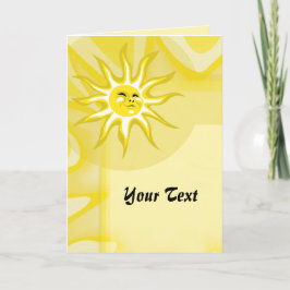 Tarjeta Sol de verano, saludo Personalizado Sunny Sunshine