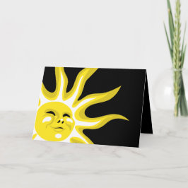 Tarjeta Sol de verano, saludo Sunny Sunshine